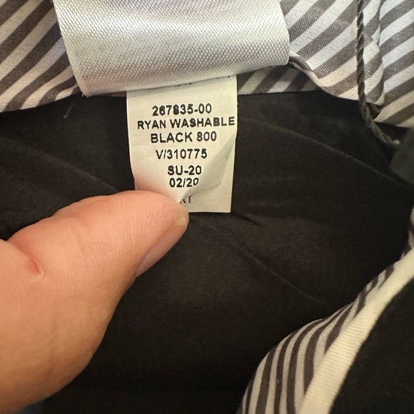 Banana Republic Ryan Slim Straight Fit Washable Wool Blend Pants Black  8 Short - Picture 11 of 14